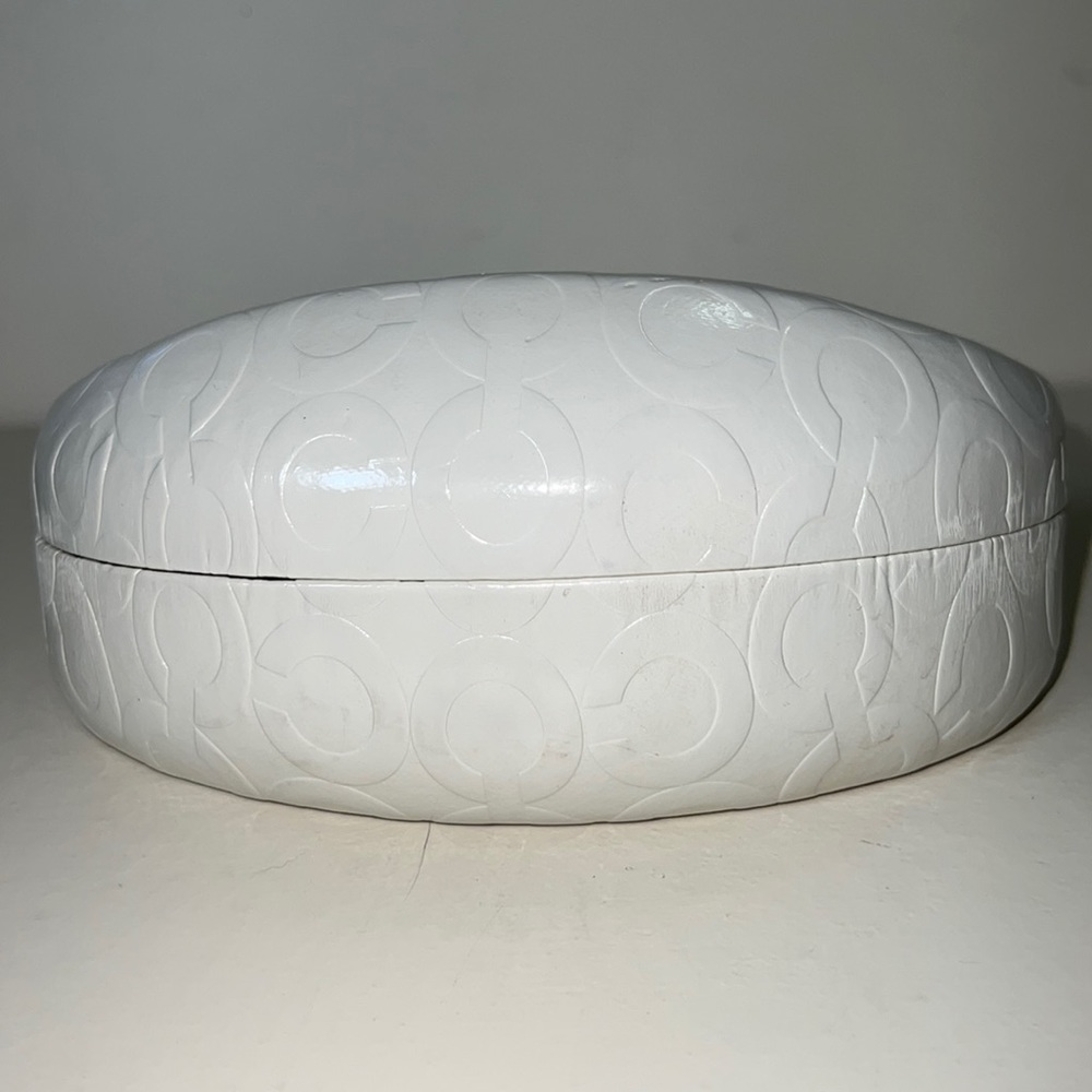Like New Coach Clamshell Sunglass Case with Cloth Cleaner